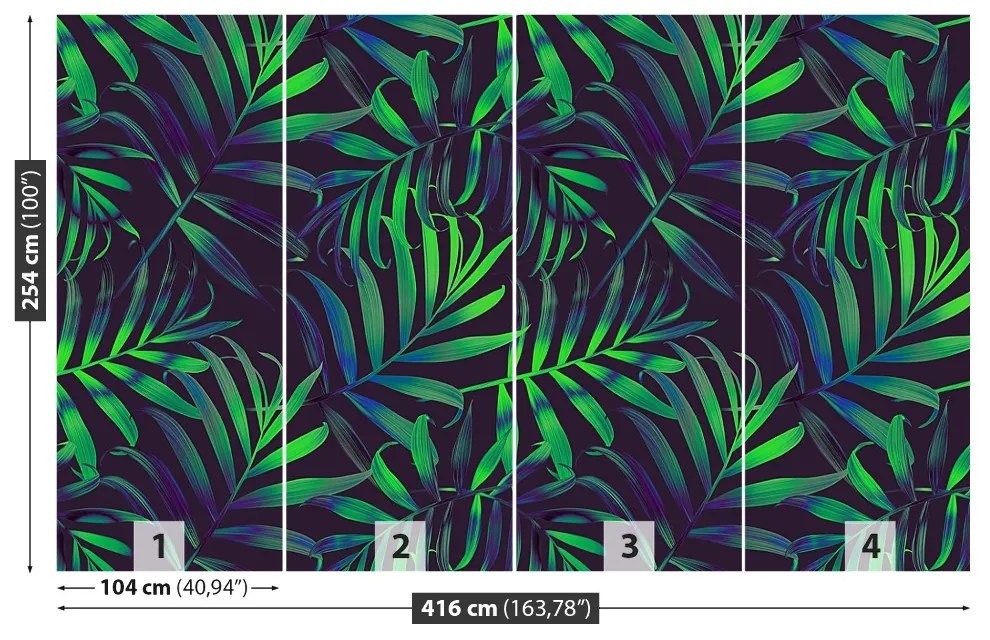 Fototapeta Vliesová Palmové listy 250x104 cm