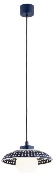 Argon 8948 - Závesné svietidlo na lanku BOLL 1xG9/6W/230V modrá