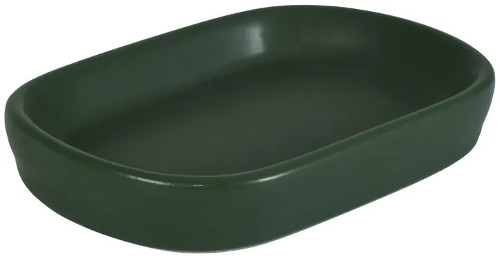 BISK Erga Nero, miska na mydlo, tmavá zelená, ERG-08360