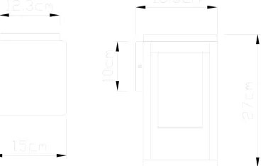 Globo 3135W - Vonkajšie nástenné svietidlo CANDELA 1xE27/40W/230V IP44
