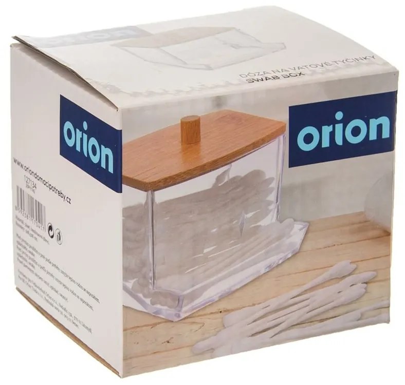 Dóza plast/bambus na vatové tyčinky WHITNEY ORION