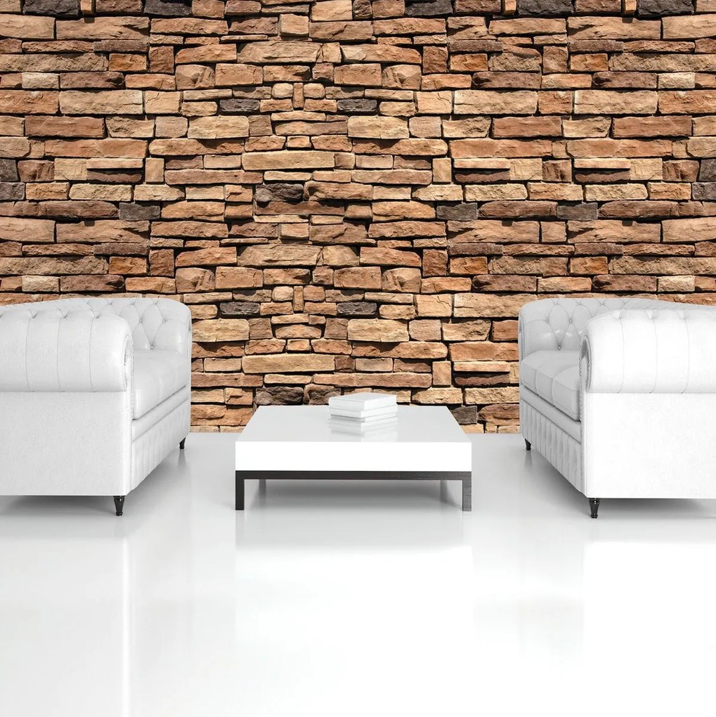 Fototapeta - Tehlový múr (152,5x104 cm)