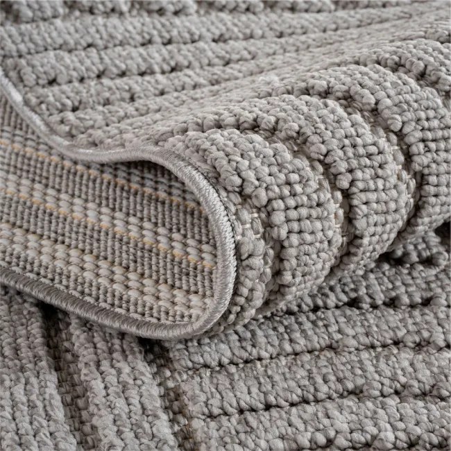 Koberec Helix geometrický, sivý kruh