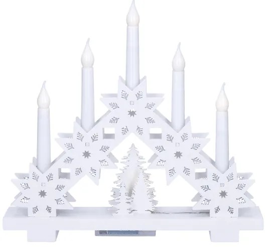 Brilagi - LED Vianočný svietnik 5xLED/2xAA