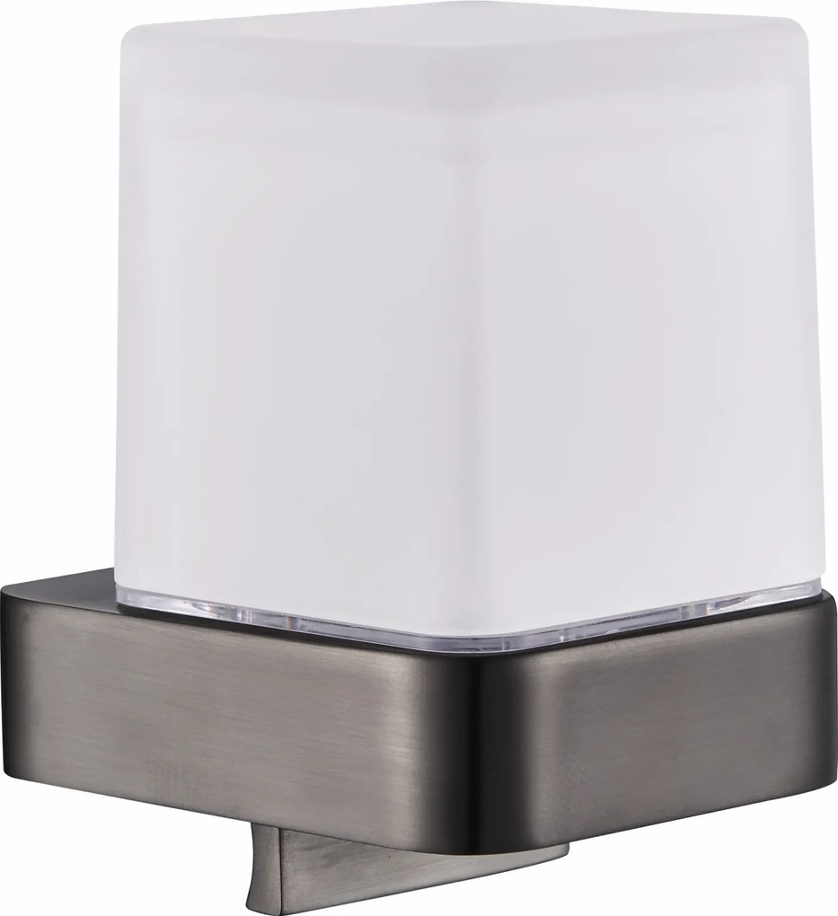 Slezák - RAV Dávkovač tekutého mydla sklenený NIL - NLA0304MG, Metal Grey