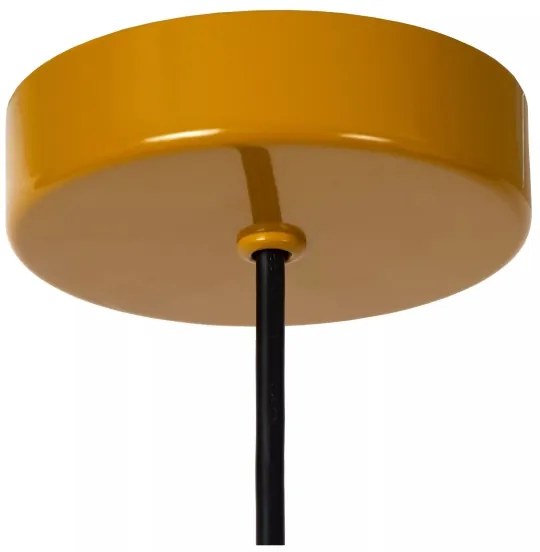 Lucide 74417/01/44 - Luster na lanku MACARONS 1xE27/40W/230V pr. 24,5 cm žltá