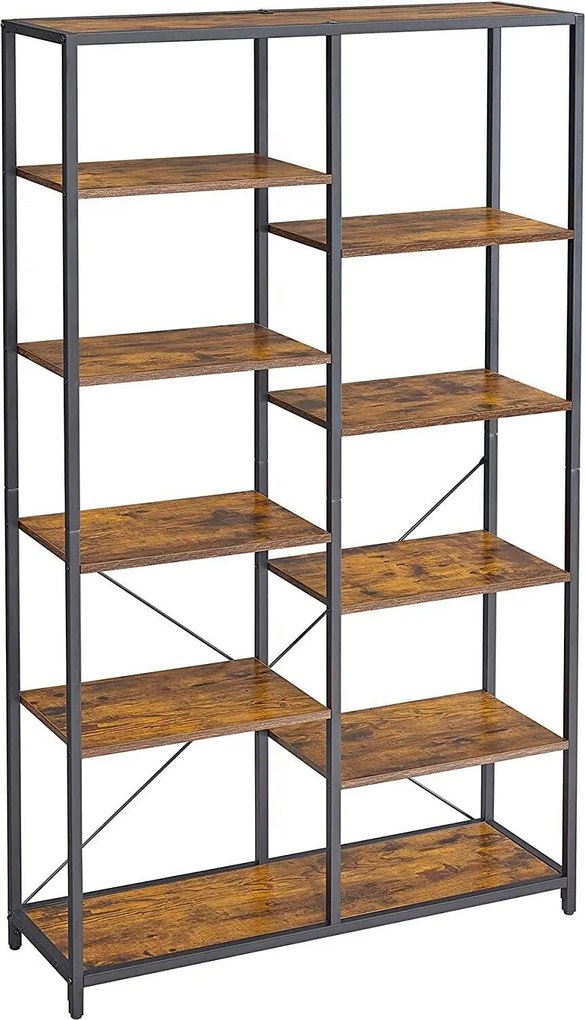 XXXLutz REGÁL, hnedá, čierna, oceľ, 100/170/30 cm Boxxx - Online Only drobný nábytok - 002543000141