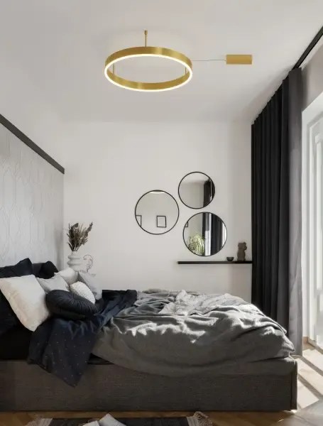 Stropné svietidlo LED so stmievaním Motif 60 zlatá