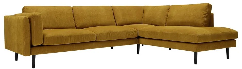 Tmavožltá rohová pohovka Sigge - Sits