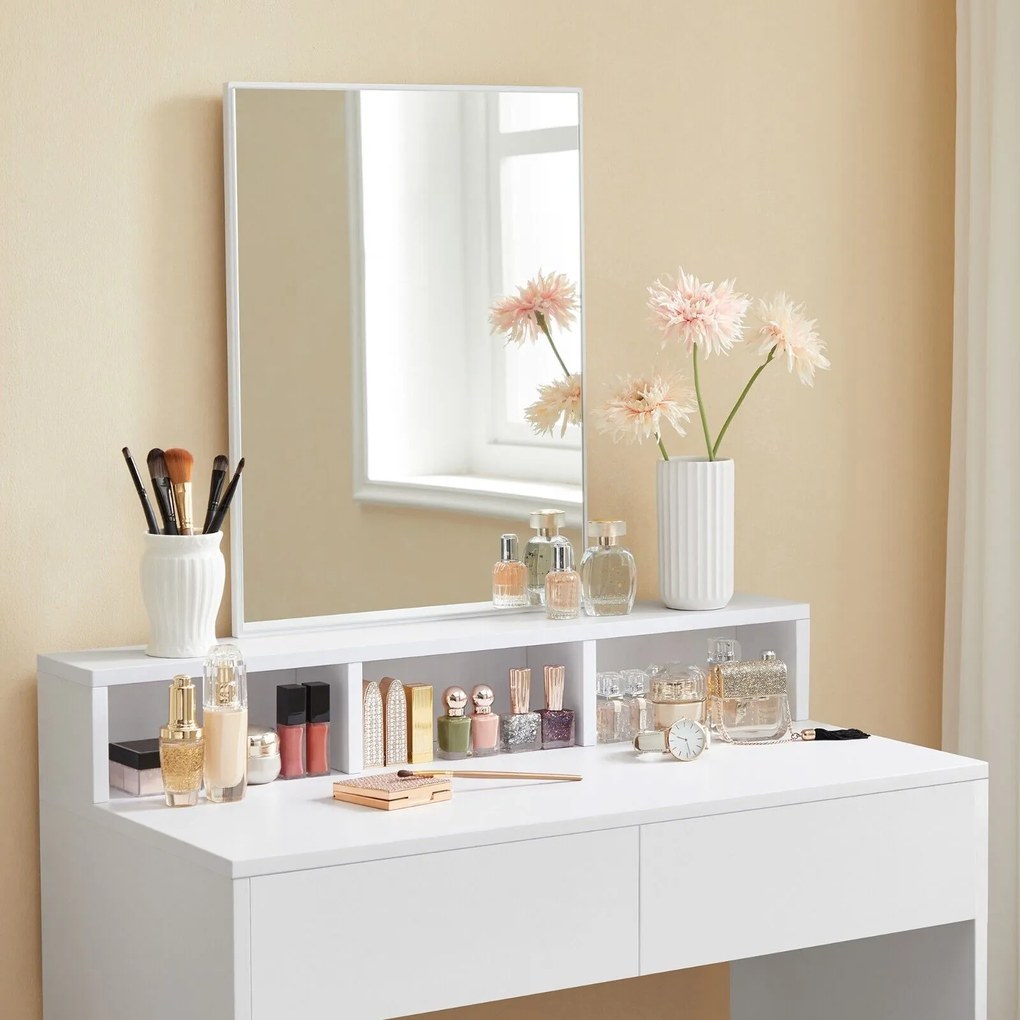 Toaletný stolík VANESA, 80x40x140cm, biela Jurhan