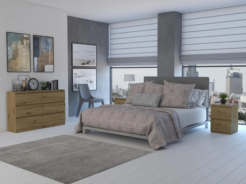 Komoda Musecalo 6 120 (dub artisan). Akcia -19%. Vlastná spoľahlivá doprava až k Vám domov. 1132810