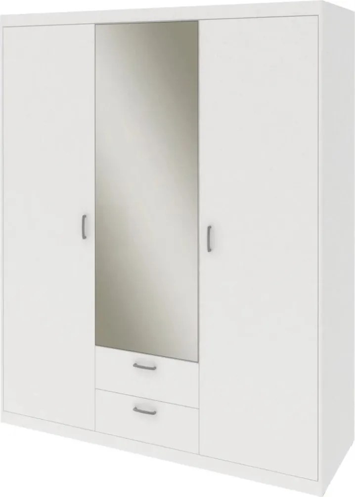 Šatníková skriňa Mega 141, biela