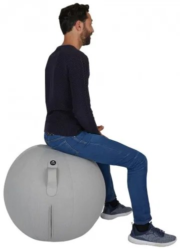 Ergonomická sedacia lopta, sivá