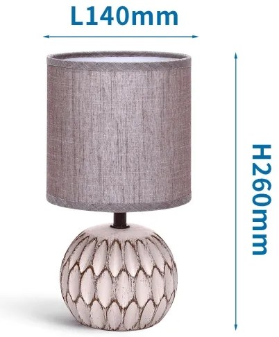 Aigostar - Stolná lampa 1xE14/40W/230V fialová