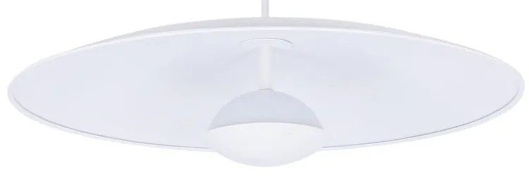 Biele LED závesné svietidlo s kovovým tienidlom Lund – Candellux Lighting