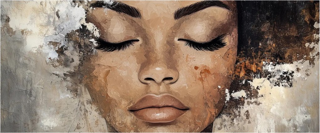 Obraz - Portrét ženy (120x50 cm)