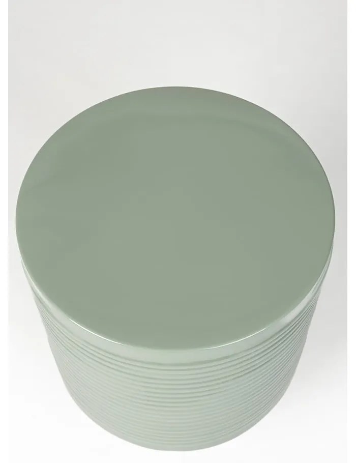 Kovový okrúhly odkladací stolík ø 35 cm Sven – White Label