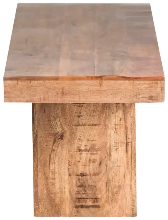 furniture-nabytek.cz - Masívna lavica Country z mangového dreva, lakovaná, hnedá – 190 cm
