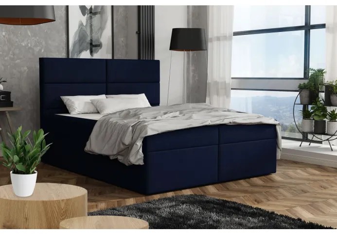 Elegantná posteľ 120x200 ZINA - modrá 4