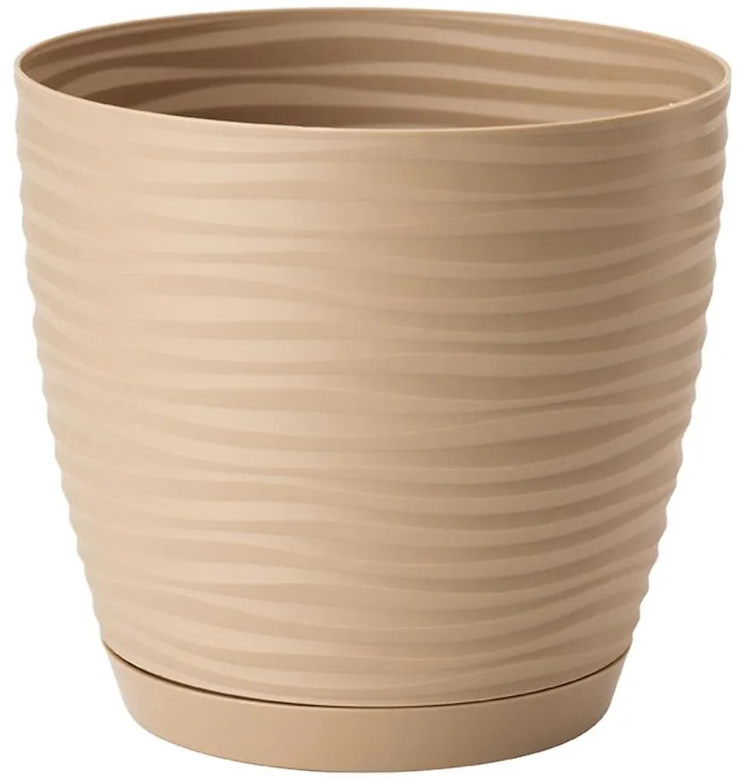 Sahara Petit okrúhly s podstavcom 15 cm caffe latte