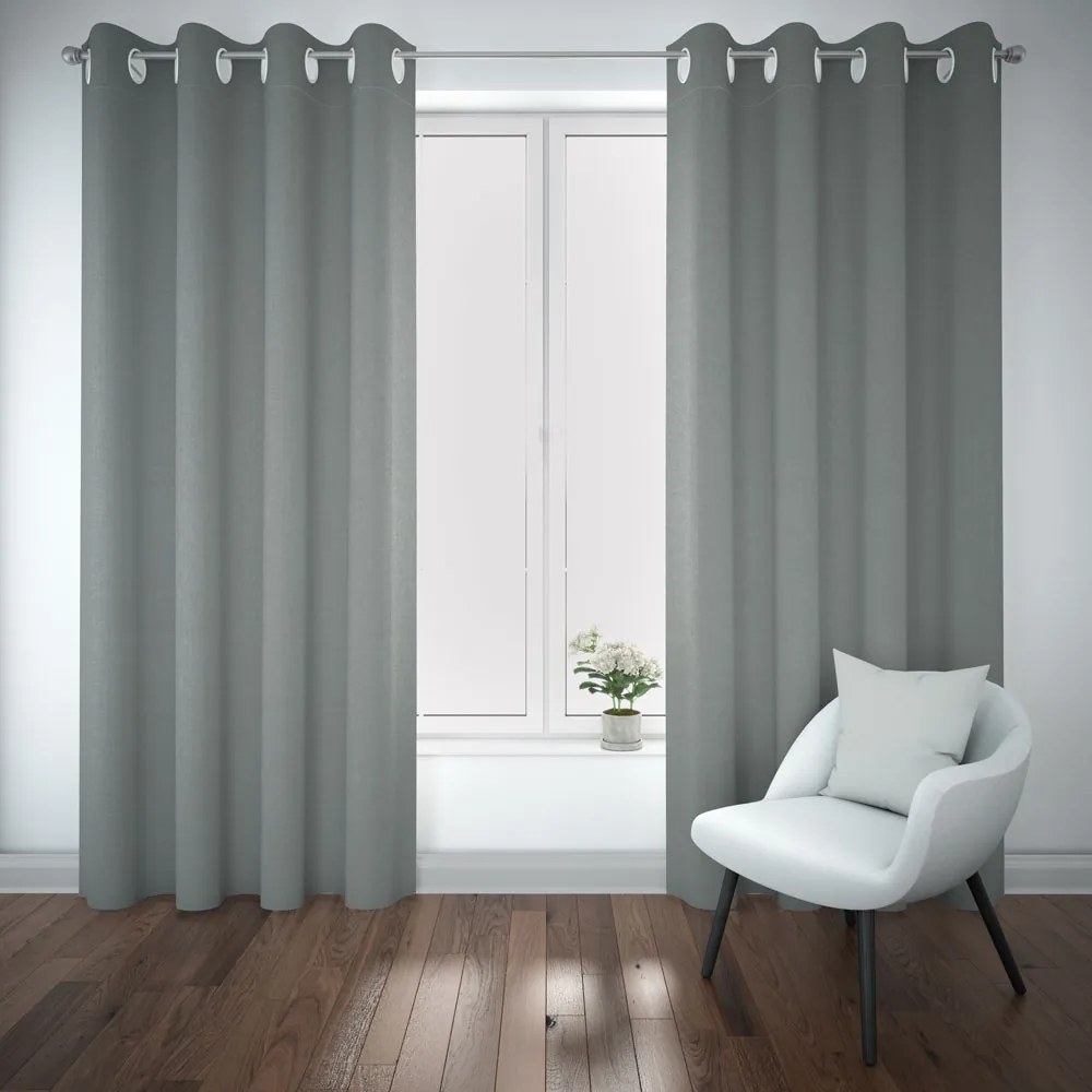 Home Elements Zatemňovací záves, tmavo sivá Množstvo: 2 ks