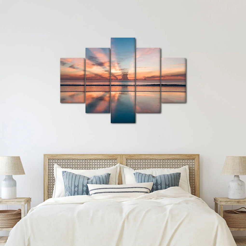 Obraz slnečných lúčov nad Daytonskú pláži (150x105 cm)