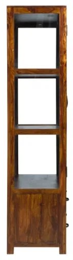furniture-nabytek.cz - Masívna vitrína Palison z palisandra, lakovaná, tmavo hnedá