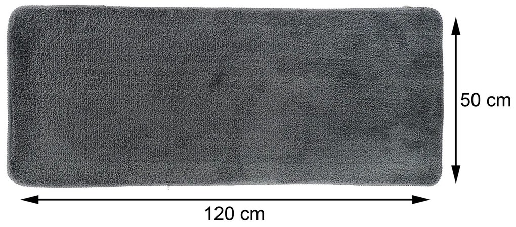TENDANCE Predložka do kúpeľne Marlet, 50x120 cm, grafitová