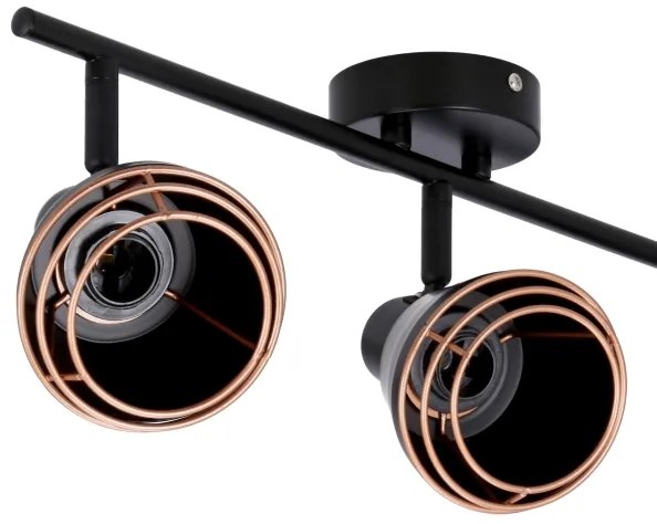 Bodové svietidlo NERIA 3xE14/40W/230V čierna/medená