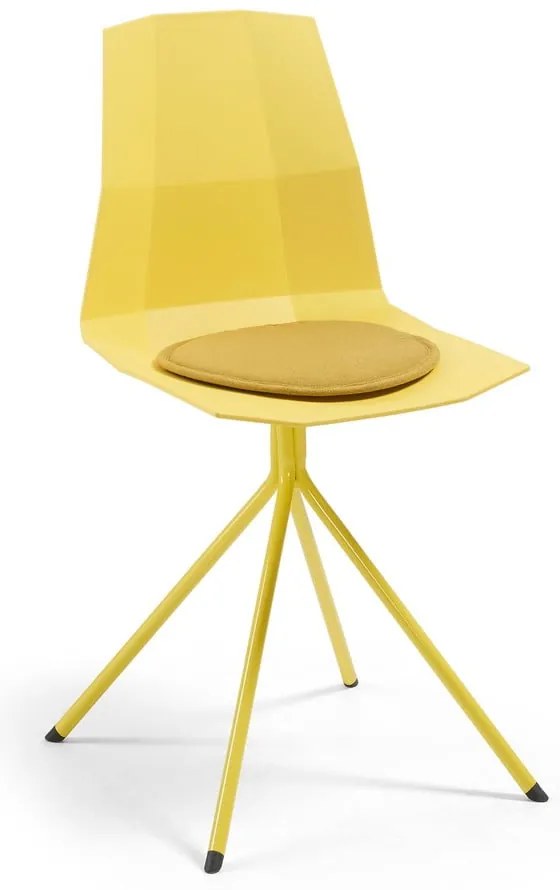 Žltý sedák Kave Home Stick