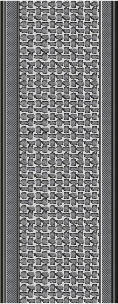 Berfin Dywany Protiskluzový běhoun Zel 1002 Silver - šíře 67 cm s obšitím