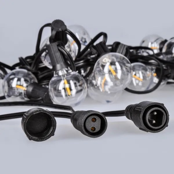 Solight WO794 - LED Vonkajší dekoračný reťaz GIRLANDA 25xE12 20m IP44 teplá biela