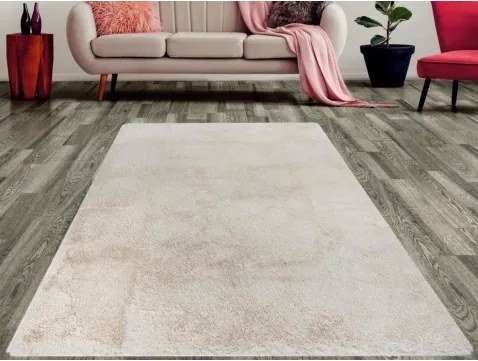 Koberec Fluffy Shaggy 80x150 cm, béžový%