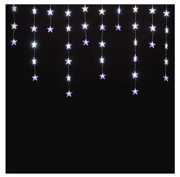 Vianočná reťaz 50xLED 6,35m studená biela