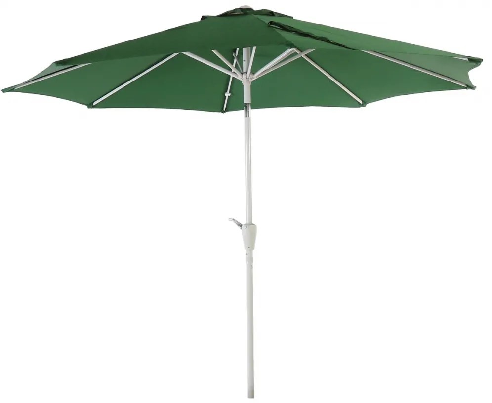 Slnečník N18 Ø 2,7m - polyester/hliník - zelená