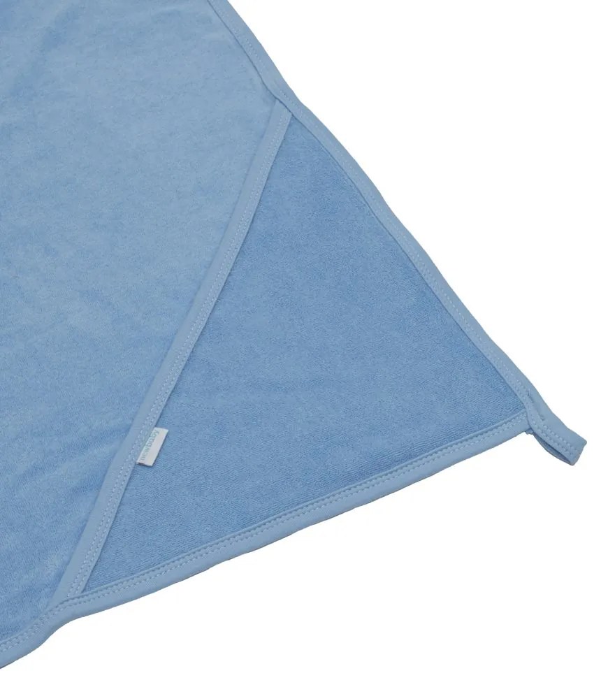 Detská froté osuška s kapucňou New Baby Comfortably 80x80 blue