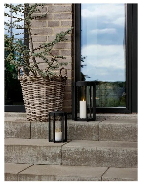 Čierny LED lampáš na USB (výška 35 cm) Firefly – Zone