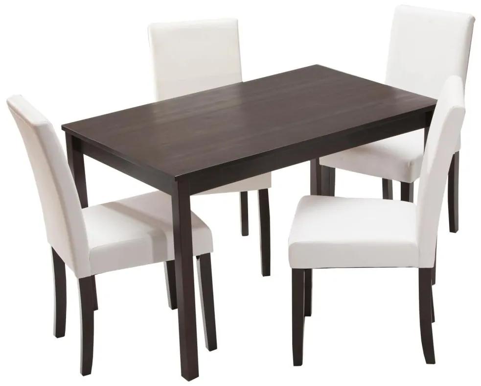 IDEA nábytok Jedálenský stôl 8848 tmavohnedý