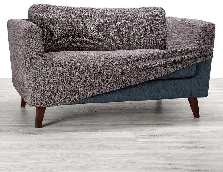 Bielastické poťahy VITTORIA šedá relaxačné kreslo (š. 70 - 90 cm)