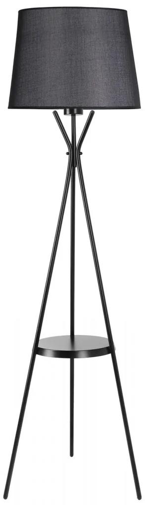Stojacia lampa Venedik 165 cm čierna