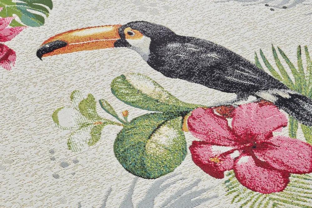 Hanse Home Collection koberce Kusový koberec Flair 105608 Tropical Dream Creme Multicolored – na von aj na doma - 200x285 cm