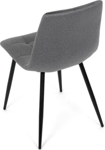 Jedálenská stolička zamatová, sivá DCL-X7015 GREY2
