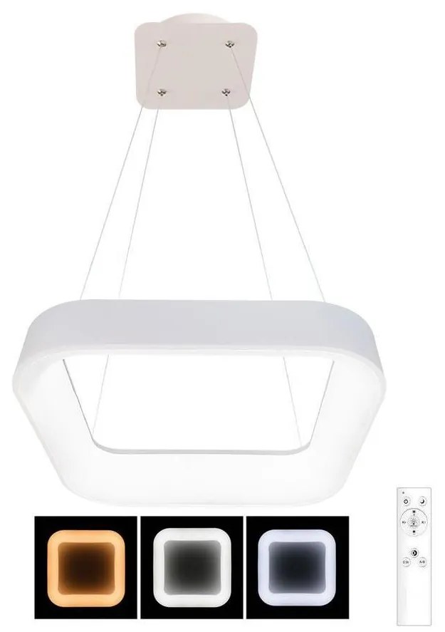 Ecolite WMKL02S-40W/L - LED Stmievateľný luster NEST LED/40W/230V 3000-6500K biela EC0305