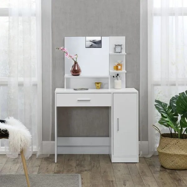 InternetovaZahrada Toaletný stolík Zoey - biely