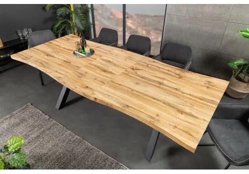 Rozkladací jedálenský stôl 45078 160/200x90cm Divoký dub fólia - Komfort-nábytok
