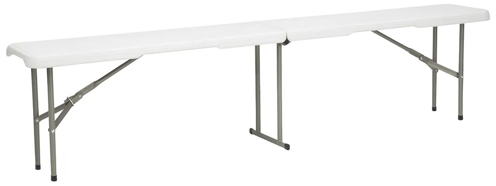Cateringový skladací set Vivas 1+2L 180x70 cm - sivá / biela