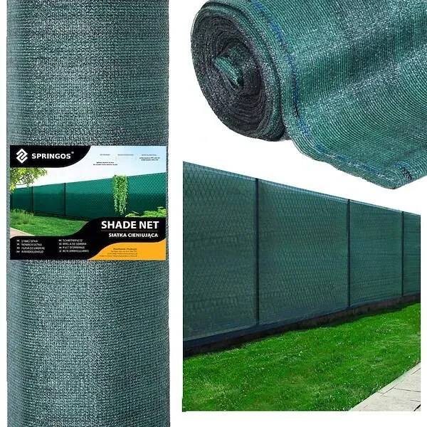 SPRINGOS Tieniaca sieť 95% ochranná 1,5x50m zelená, 185g/m2, 200 ks sťahovacích pások SN0037