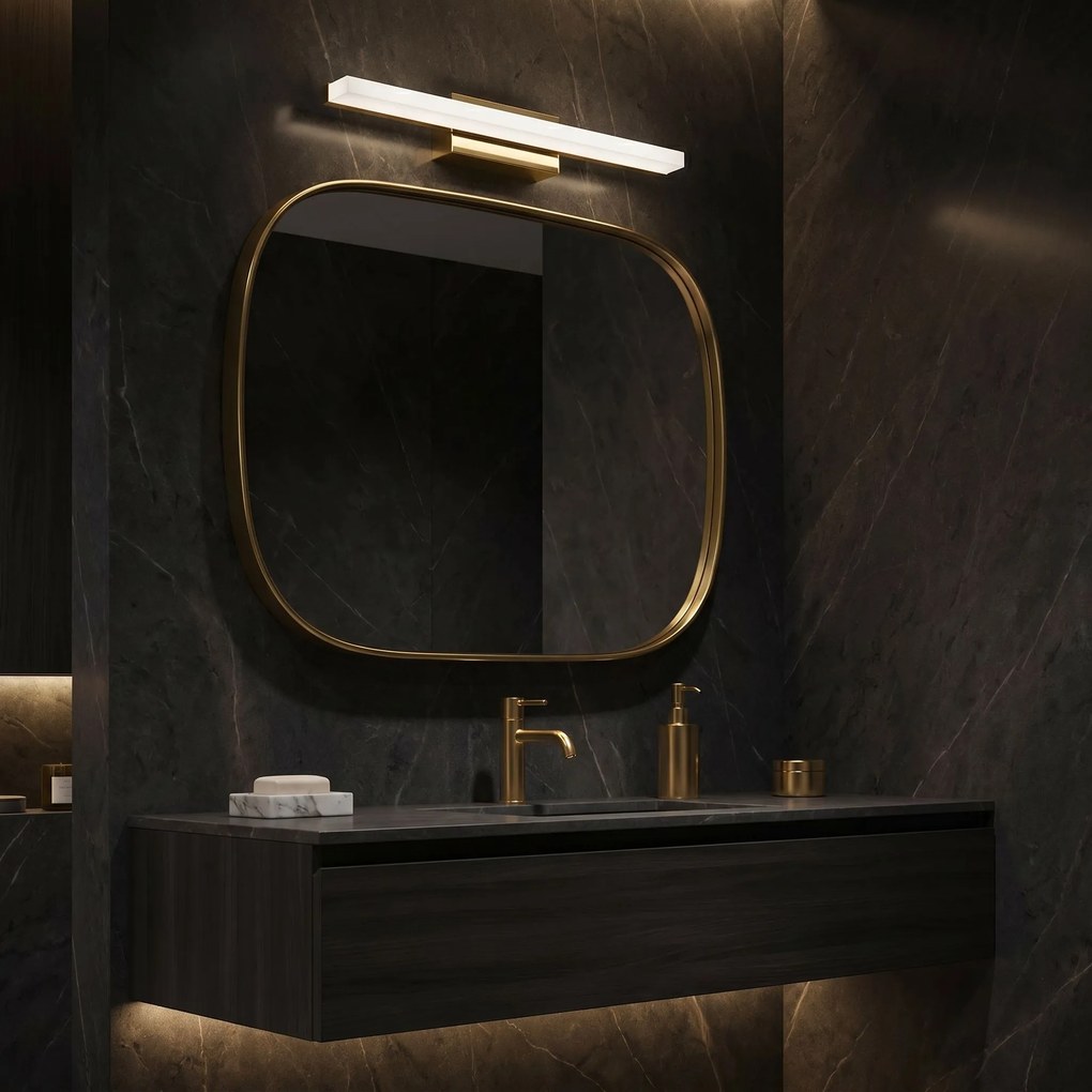Toolight Toolight, LED nástenné svietidlo, 40cm, 6W, 4000K, 500lm, APP1848-1W, zlatá lesklá, OSW-66360