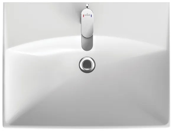 Cersanit S801-142-DSM -Závesná kúpeľňová skrinka s umývadlom LARA CITY 60 biela