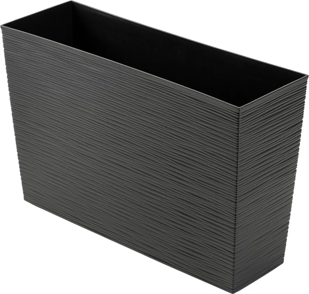 PLASTOVÝ KVETINÁČ BLOOM RIFLO 36X56X20 CM ČIERNA